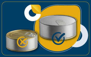 Food can sealing with FOODSYL aluminium foil